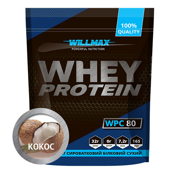 Протеин Willmax 80% Кокос 920г